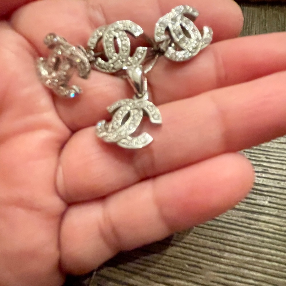 💕 💕 SOLD  Set of 14k WG Jewelry with 1.09 TCW Diamonds - Picture 7 of 8